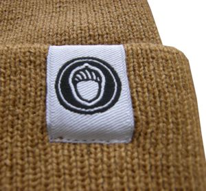 Label knitted cap