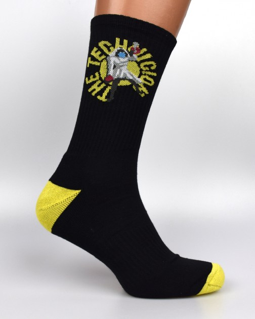 Носки с логотипом черного, желтого цвета, шкарпетки з лого